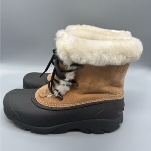 Sorel Snow Angel Lace Up Winter Boots Thinsulate Womans sz 8 Orig $140